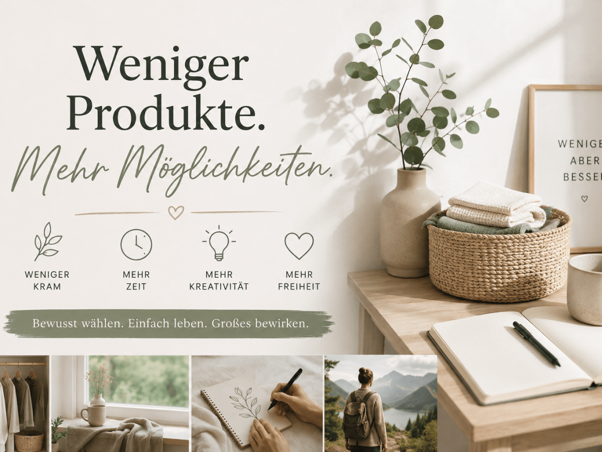 Weniger Produkte. Mehr&nbsp;Möglichkeiten.